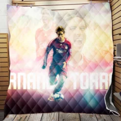 Fernando Torres English League Soccer Player Quilt Blanket