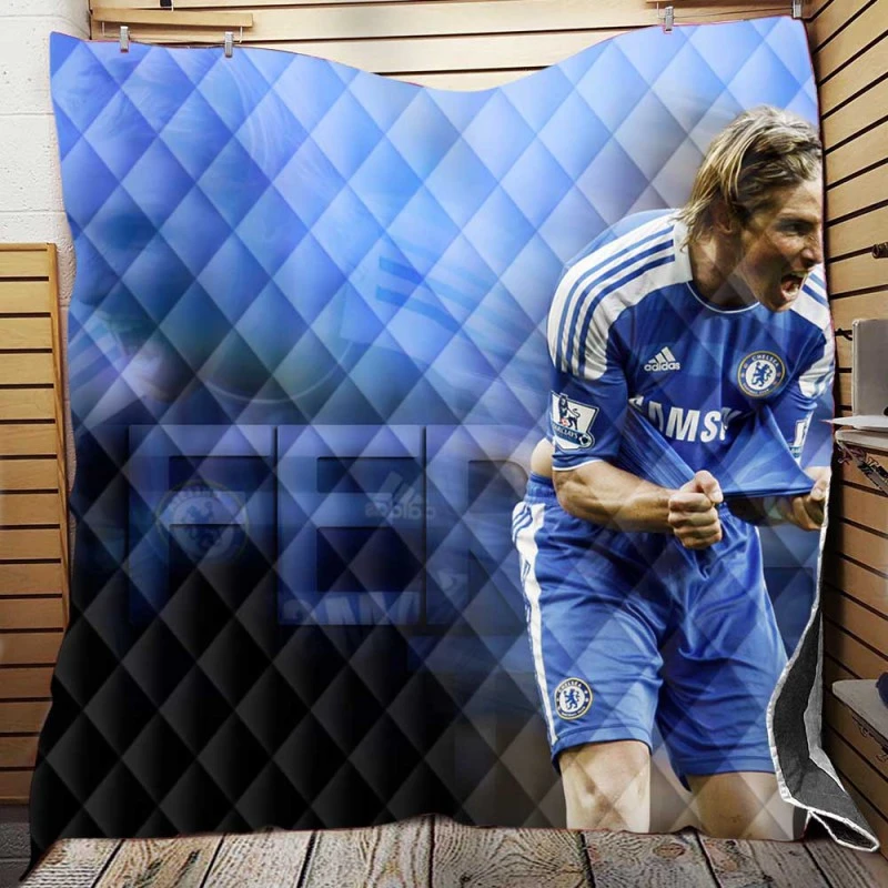 Fernando Torres Exciting Football Player Quilt Blanket