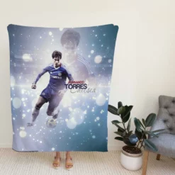Fernando Torres Strong Spanish Player Fleece Blanket