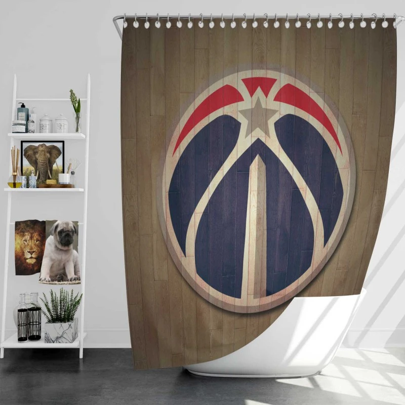 Finals MVP Basketball Club Washington Wizards Shower Curtain