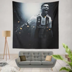 Flexible Juventus Football Player Cristiano Ronaldo Tapestry