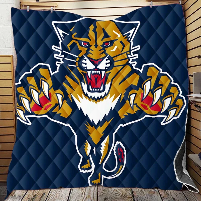 Florida Panthers Exellelant NHL Hockey Club Quilt Blanket