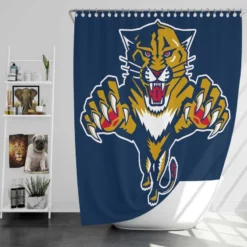 Florida Panthers Exellelant NHL Hockey Club Shower Curtain