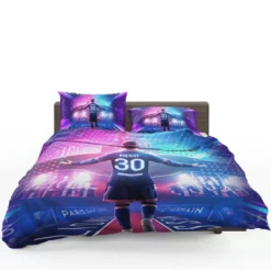 Focused PSG Football Player Lionel Messi Bedding Set