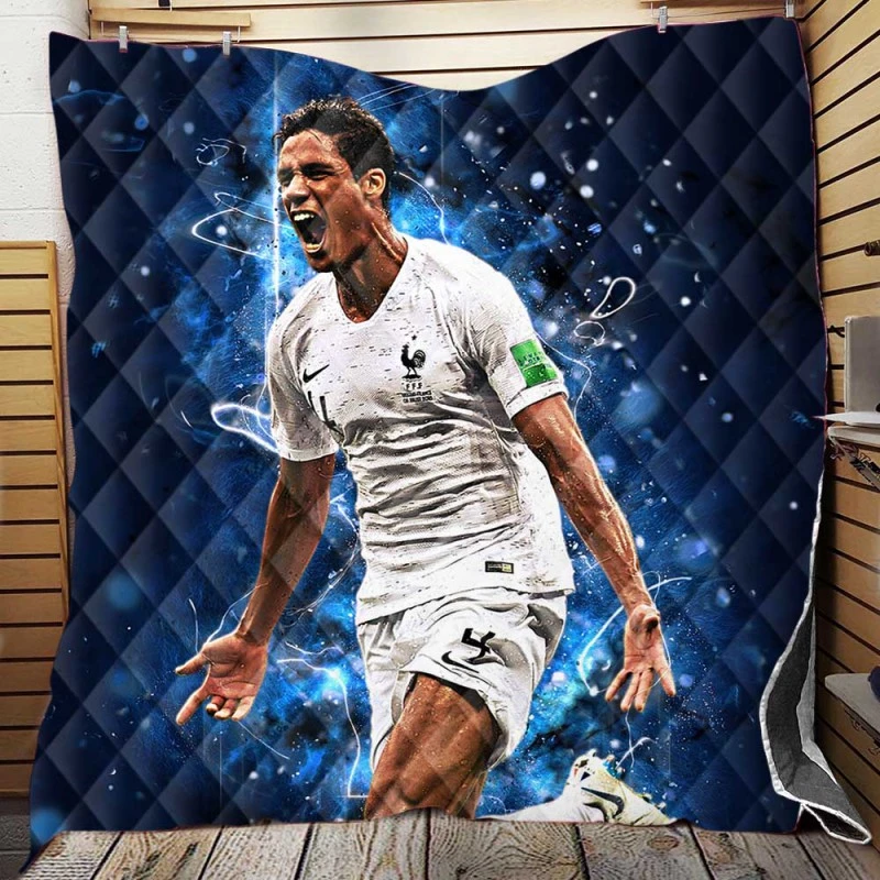 Football Player Raphael Varane  France Quilt Blanket