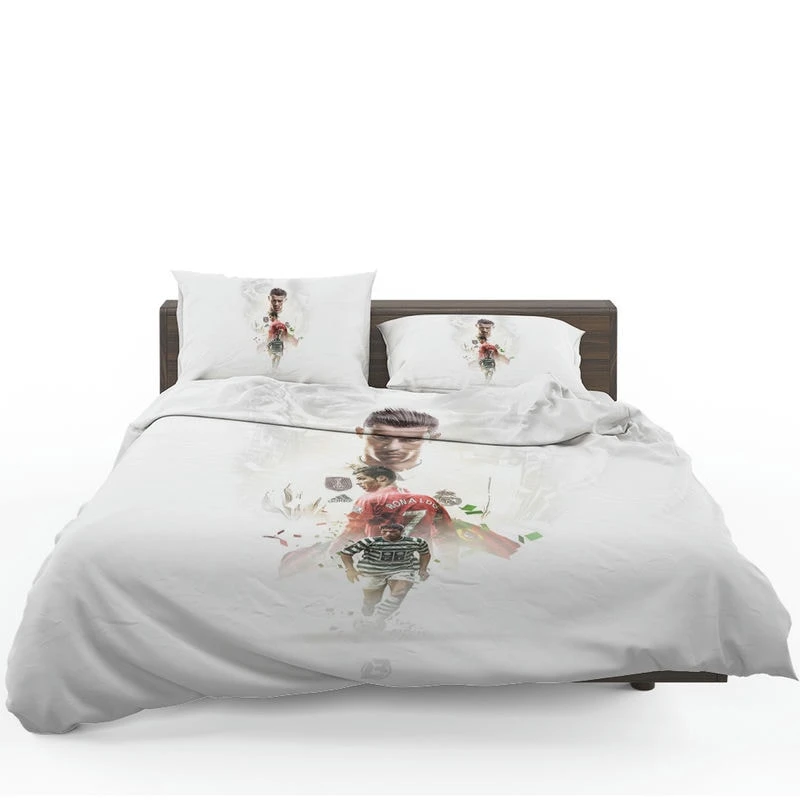 Four European Golden Shoes Winner Cristiano Ronaldo Bedding Set