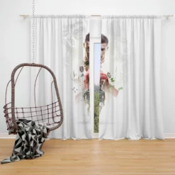 Four European Golden Shoes Winner Cristiano Ronaldo Window Curtain