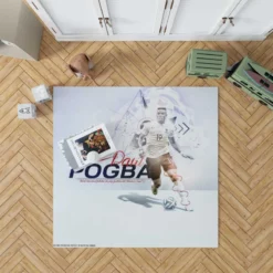 France Football Player Paul Pogba Rug