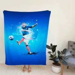 French Football Player Karim Benzema Fleece Blanket