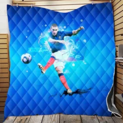 French Football Player Karim Benzema Quilt Blanket