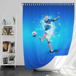 French Football Player Karim Benzema Shower Curtain