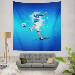 French Football Player Karim Benzema Tapestry