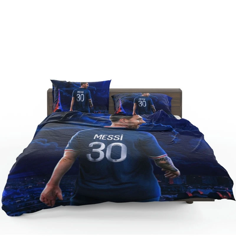 French League Cups Footballer Lionel Messi Bedding Set