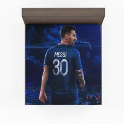 French League Cups Footballer Lionel Messi Fitted Sheet