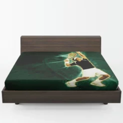 French Open Tennis Player Roger Federer Fitted Sheet 1