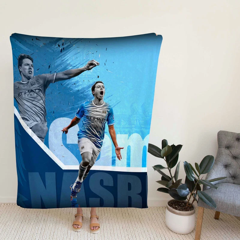 French Soccer Player Samir Nasri Fleece Blanket