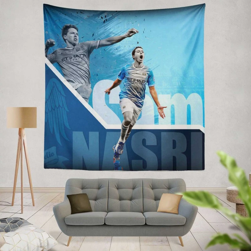 French Soccer Player Samir Nasri Tapestry