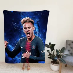 French Super Cup Soccer Player Neymar Fleece Blanket