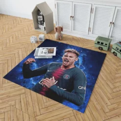 French Super Cup Soccer Player Neymar Rug 1