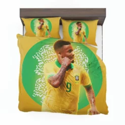 Gabriel Jesus Brazilian Professional Football Player Bedding Set 1