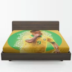 Gabriel Jesus Brazilian Professional Football Player Fitted Sheet 1