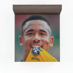 Gabriel Jesus Brazilian Top Ranked Football Player Fitted Sheet