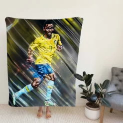 Gabriel Jesus Excellent Brazilian Forward Football Player Fleece Blanket