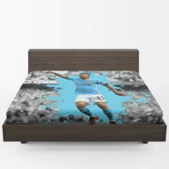 Gabriel Jesus FA Cup Football Player Fitted Sheet 1