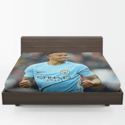 Gabriel Jesus Famous Manchester City Football Player Fitted Sheet 1