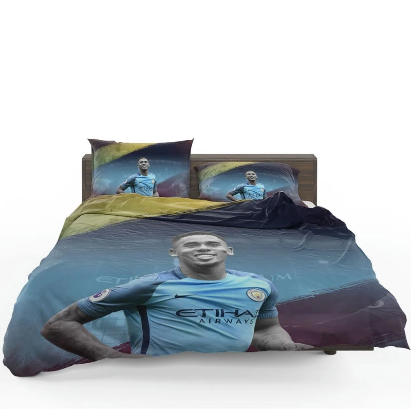 Gabriel Jesus Manchester City Football Player Bedding Set