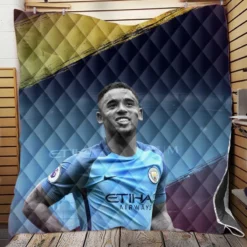 Gabriel Jesus Manchester City Football Player Quilt Blanket