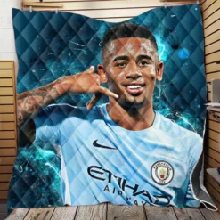 Gabriel Jesus Olympic gold medalist Football Player Quilt Blanket