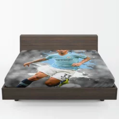 Gabriel Jesus Premier League Football Player Fitted Sheet 1