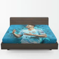 Gabriel Jesus Strong Man United Football Player Fitted Sheet 1