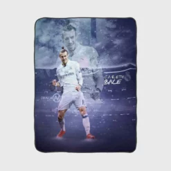 Gareth Bale Energetic Football Player Fleece Blanket 1