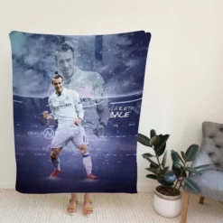 Gareth Bale Energetic Football Player Fleece Blanket