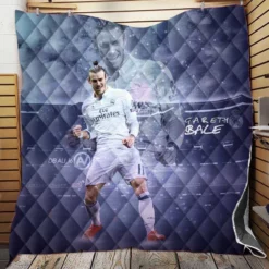 Gareth Bale Energetic Football Player Quilt Blanket