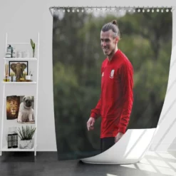 Gareth Bale Football Player Shower Curtain