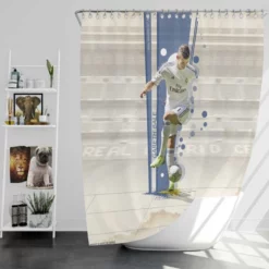 Gareth Bale Greatest Wingers of his Generation Shower Curtain