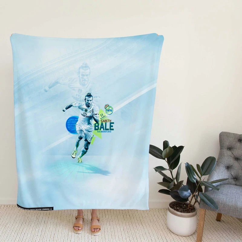 Gareth Bale  Officiel Real Madrid Football Player Fleece Blanket