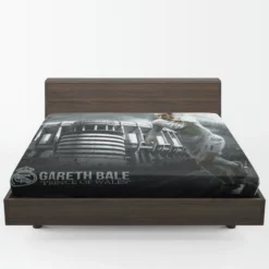 Gareth Bale Real Madrd Club World Cup Soccer Player Fitted Sheet 1