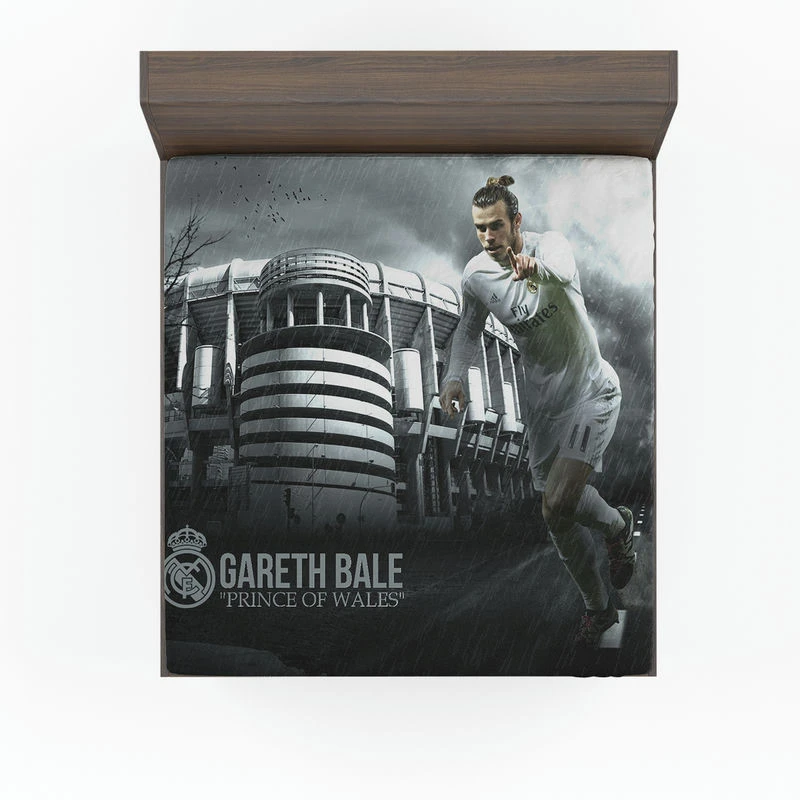 Gareth Bale Real Madrd Club World Cup Soccer Player Fitted Sheet