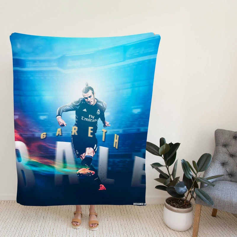 Gareth Bale  Real Madrid Star Football Player Fleece Blanket