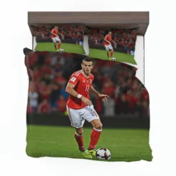 Gareth Bale Sensational Welsh Football Player Bedding Set 1