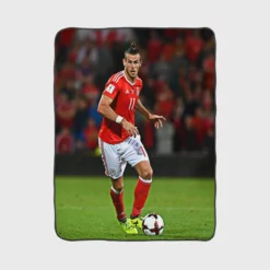 Gareth Bale Sensational Welsh Football Player Fleece Blanket 1