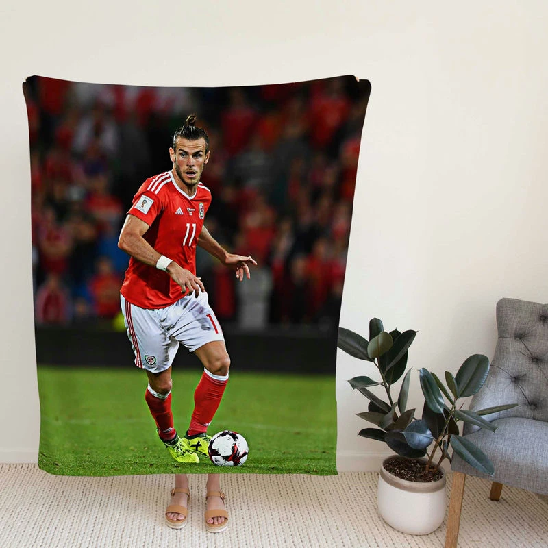 Gareth Bale Sensational Welsh Football Player Fleece Blanket