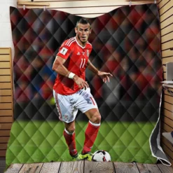 Gareth Bale Sensational Welsh Football Player Quilt Blanket
