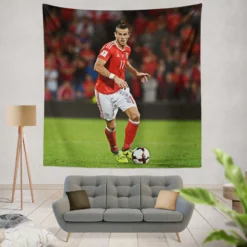 Gareth Bale Sensational Welsh Football Player Tapestry