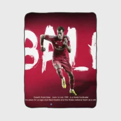 Gareth Bale Strong Welsh Football Player Fleece Blanket 1