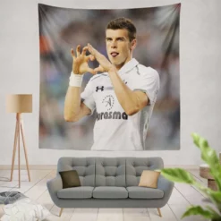 Gareth Bale Tottenham Hotspur F C Classic Soccer Player Tapestry